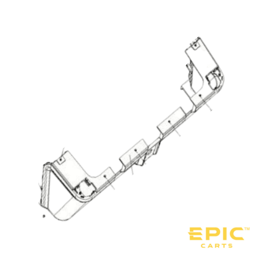 Front Seat Bucket Rear Panel Assembly for EPIC E40FX and E60FX Golf Carts, ST-EPFX1063, 2103025671