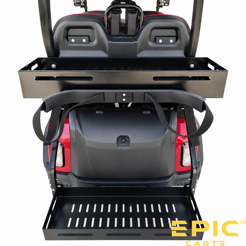 Rear Basket Assembly with Golf Bag Mounting Bracket EPIC E40FX Golf Carts, ACS-EPFX138, 2103026278, 2103028730