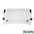 AS4 DOT Approved Clear Street Legal Windshield for ICON Golf Carts - 2 Piece, WS-702-IC-DOT, WS-702-IC, 3.02.012.000545, 3.204.02000035