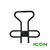 ICON Golf Cart Rear Seat Grab Bar, ST-768-IC, 2.01.007.800059, 2.03.103.100125