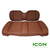 ICON Chestnut Comfort Custom Seat Cool Touch Base with Stretch Hex Pattern and Tan Stitching, STC-CHTHEXTAN-IC-COMF