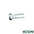 Half Inch Wheel Screw for ICON Golf Carts, AXEL-735-IC, 3.01.003.070023, 3.205.05.010020