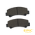Front Brake Pad (Set of 2) for EPIC E20, E40, E40F, E60 Golf Carts, BRAK-EP501X2, 3600000785