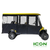 Sunbrella Jet Black Canvas 6-Passenger Hinged Door Enclosure Cover for ICON i60 and i60L Golf Carts, ECL-710-IC
