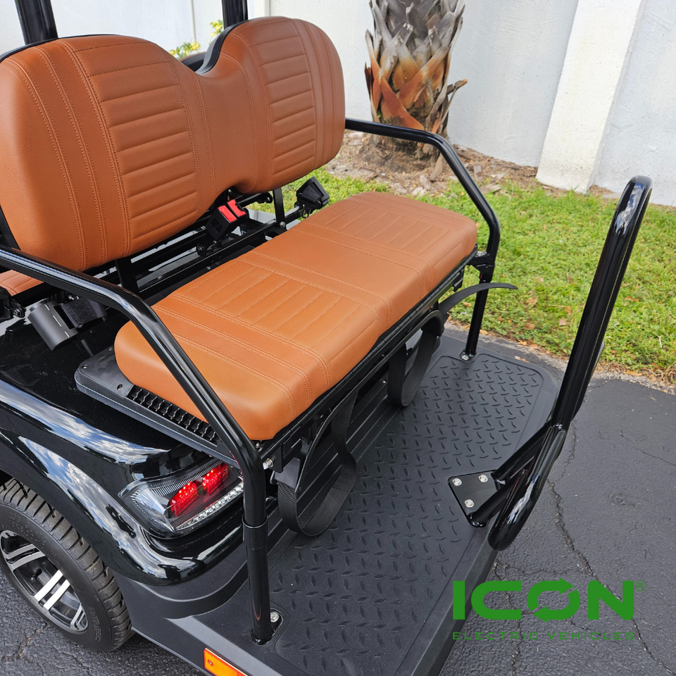 3-n-1 Golfer Rear Seat Kit for ICON Golf Carts (Seat Cushions and ...