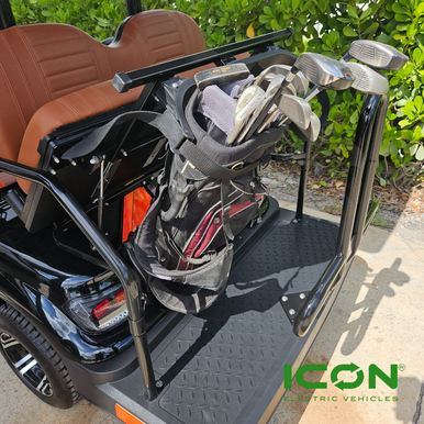 3-n-1 Golfer Rear Seat Kit for ICON Golf Carts (Seat Cushions and ...