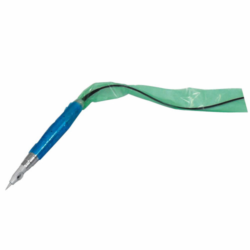 Blue clip cord sleeves