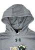 Youth Heather Gray Naval Academy Navy Under Armour Hoodie