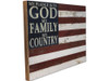 American Flag Reclaimed Wood Décor-My Pledge to God Family Country.. 28x20-USA