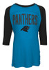 Carolina Panthers Raglan Shirt Youth Girls Graphic Tee