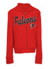 Girls Atlanta Falcons Hoodie Full Zip Brushed Knit Jacket