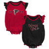 Atlanta Falcons Creeper 2 Pack Homecoming Bodysuit Set