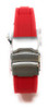 Ladies Chicago Fire Watch Silcone Band Crystal Bezel