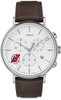 Mens New Jersey Devils Watch Chronograph Leather Band Watch