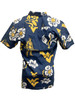 Men's Naval Academy Navy Floral Shirt Button Up Beach Shirt