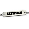Women's Clemson University Tigers Bracelet Silver Bar Bracelet