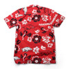 Men's Arkansas Razorback Floral Shirt Button Up Beach Shirt