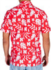 Men's Nebraska Cornhuskers Hawaiian Shirt Palm Leaves Beach Shirt