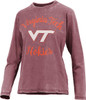 Women's Virginia Tech VT Hokies Long Sleeve Tee Vintage LS TShirt