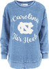 Women's North Carolina Tarheels UNC Sweatshirt Vintage Poncho Fleece