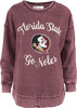 Women's FSU Florida State University Sweatshirt Vintage Poncho Fleece