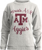 Womens Texas A&M Aggies Sweatshirt Comfy Terry L/S Crew