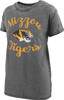 Women's Missouri Tigers Mizzou Vintage Tee Short Sleeve Boyfriend Tee