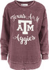 Women's Texas A&M Aggies Sweatshirt Vintage Poncho Fleece