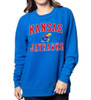 Women's Kansas Jayhawks KU Sweatshirt Ladies Cloud Fleece Crewneck Sweatshirt