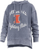 Women's University of Illinois Hoodie Vintage Hooded Fleece Sweatshirt