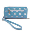 Ladies North Carolina Tarheels UNC Wristlet Womens Leather Wallet Cellphone Money Holder