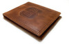 Men's Tennessee Volunteers Vols UT Wallet Billfold Genuine Leather Tan Wallet
