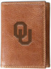 University of Oklahoma Sooners Genuine Leather Wallet Tan Trifold