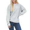 Women's Silver Clemson University Tigers Comfy Cord Pullover Sweatshirt