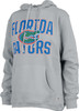 Women's Grey University of Florida Gators Hoodie Coastal Fleece Oversized Hooded Sweatshirt
