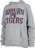 Women's Grey Auburn University Tigers Hoodie Coastal Fleece Oversized Hooded Sweatshirt