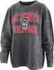 Women's Black NCSU NC State Wolfpack Comfy Cord Pullover Sweatshirt