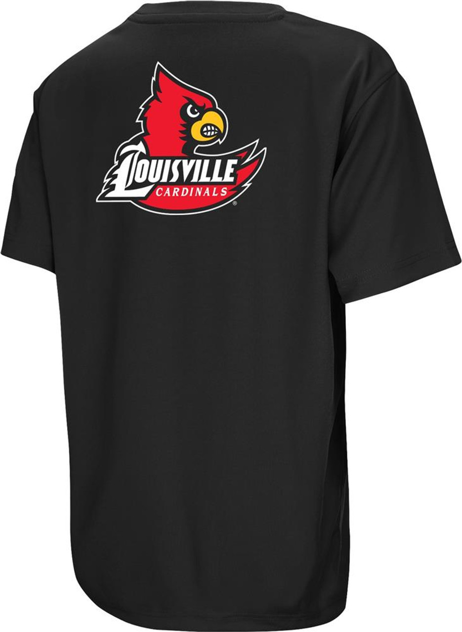 Colosseum Louisville Cardinals Youth Tee Performance Poly Logo T-Shirt