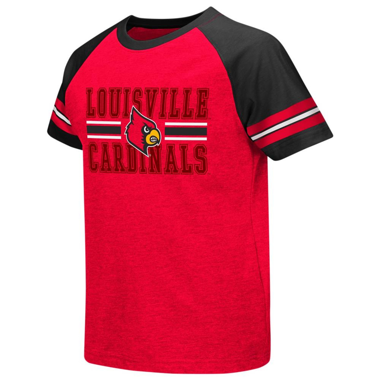 Louisville Cardinals Jersey Officially Licensed Raglan Baseball Tee