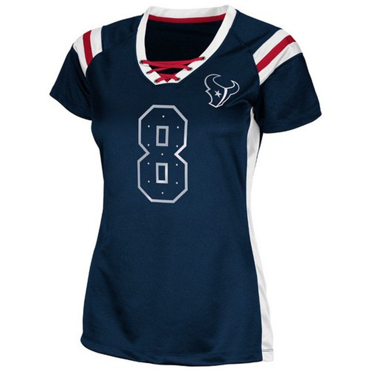 Matt Schaub Houston Texans Ladies Draft Him Majestic Jersey Shirt