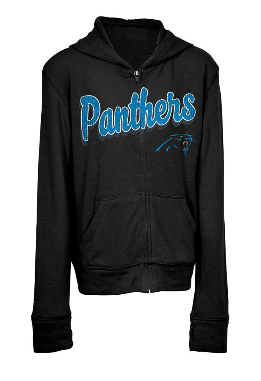 panthers full zip hoodie