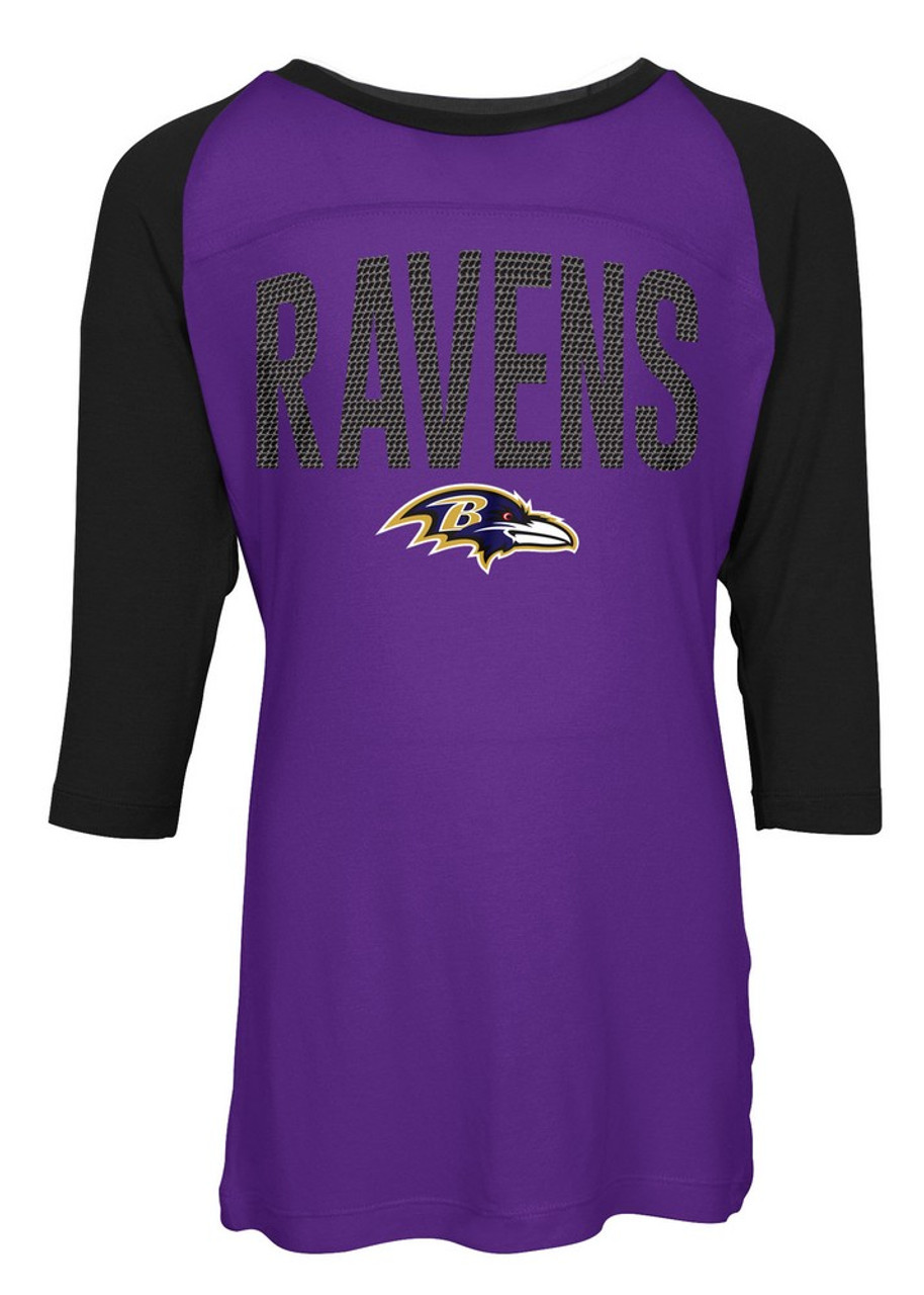 Ravens Football Purple Ladies Jersey Glitter