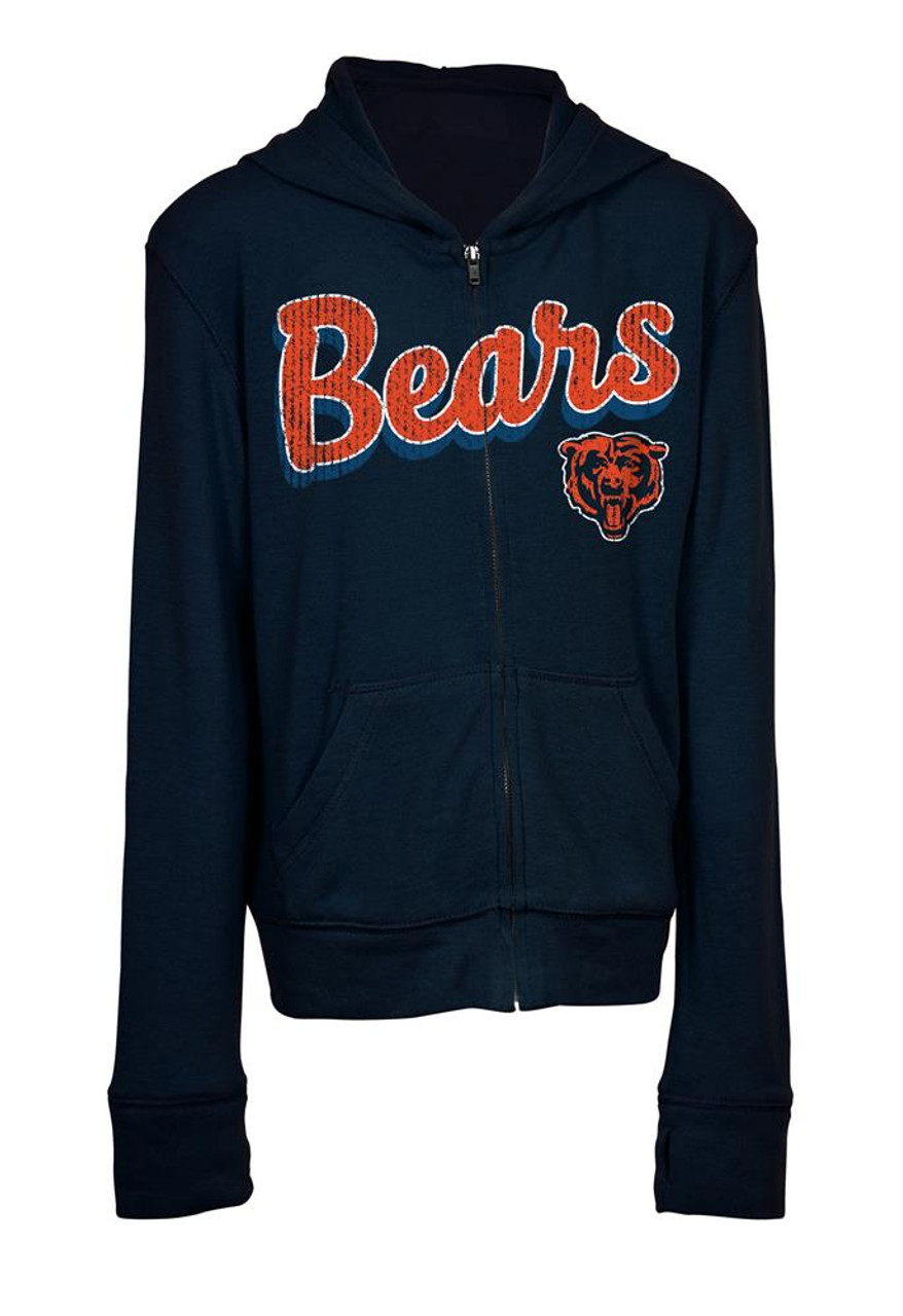 chicago bears full zip hoodie