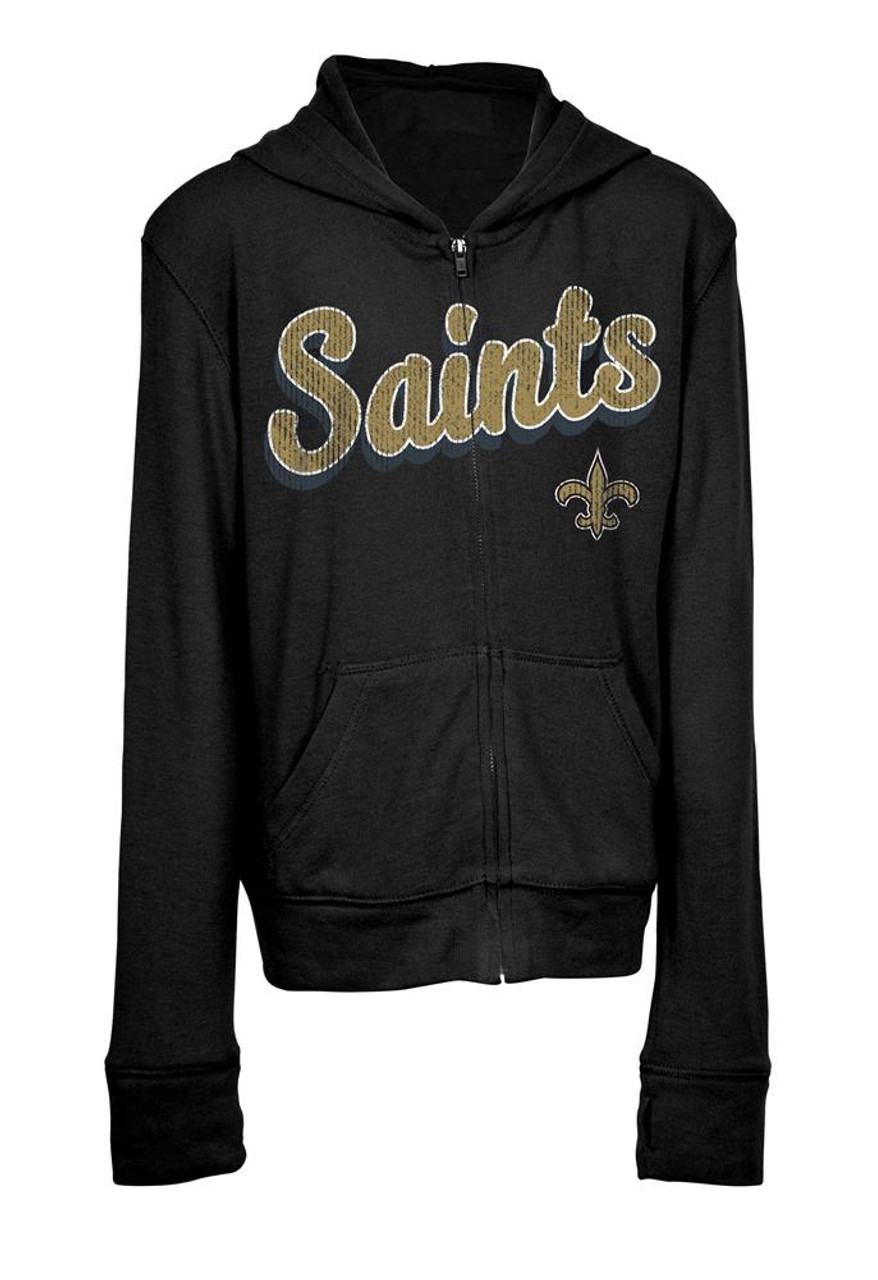 new orleans saints full zip hoodie