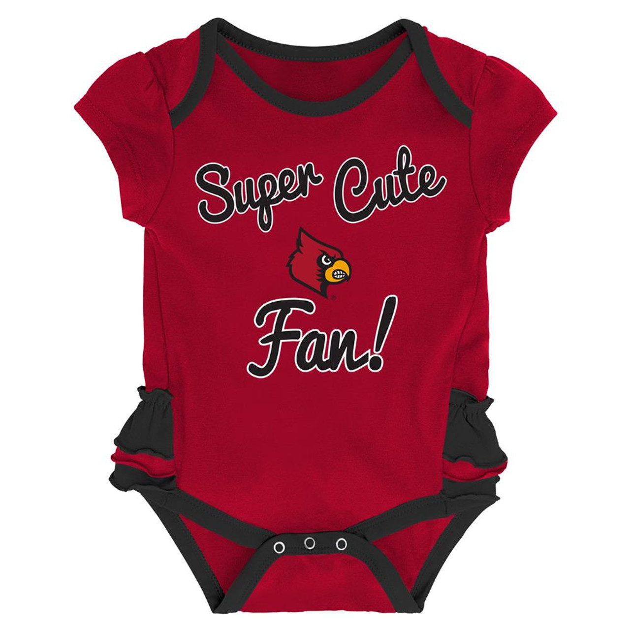 Louisville Cardinals Infant Girls Bodysuit Long Sleeve Creeper