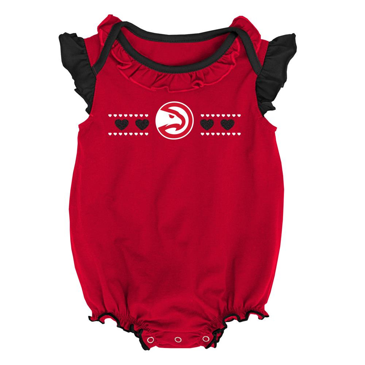 OuterStuff NBA Infant and Toddler's Atlanta Hawks Fleece Hoodie, Red 