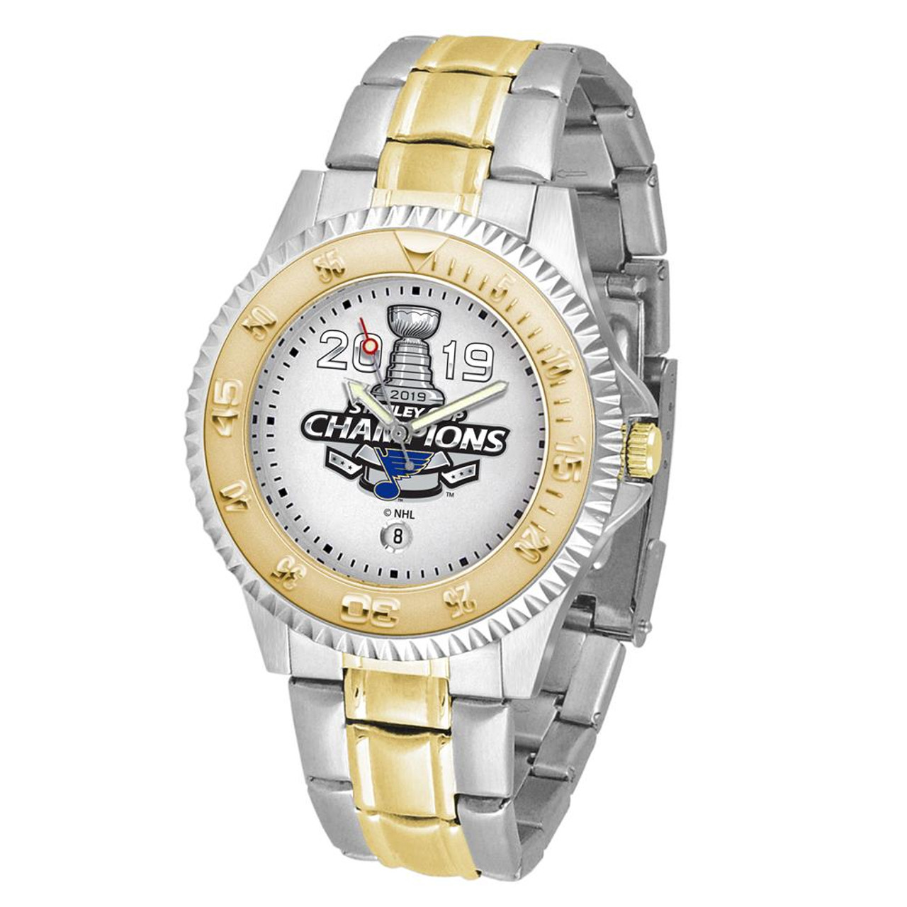 Mens 2019 Champions St Louis Blues Watch Two-Tone Gold Silver Watch