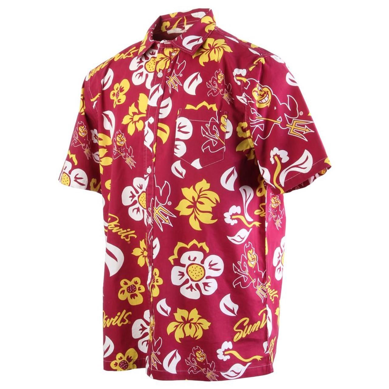 Arizona Wildcats NCAA Flower Button Up Hawaiian Shirt 3D Shirt, Arizona  Wildcats Father's Day Gifts - T-shirts Low Price