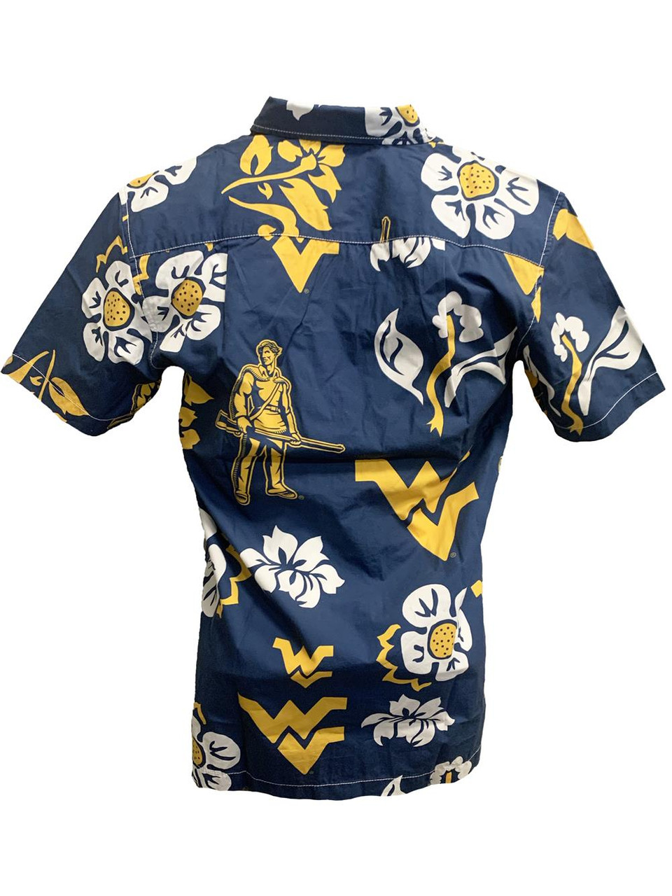 Wes and Willy Men's Air Force Academy Falcons Floral Shirt Button Up Beach Shirt