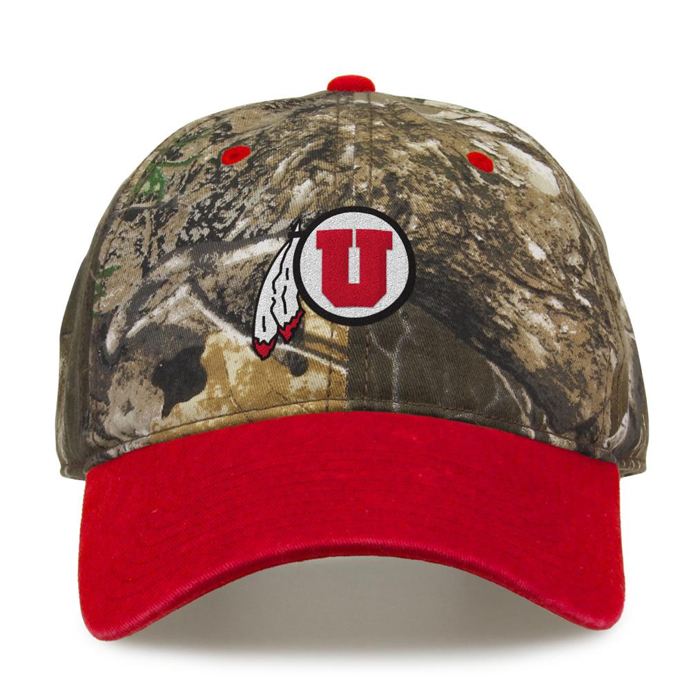 University of Utah Utes Camo Hat Realtree Edge Camo Two-Tone Cap